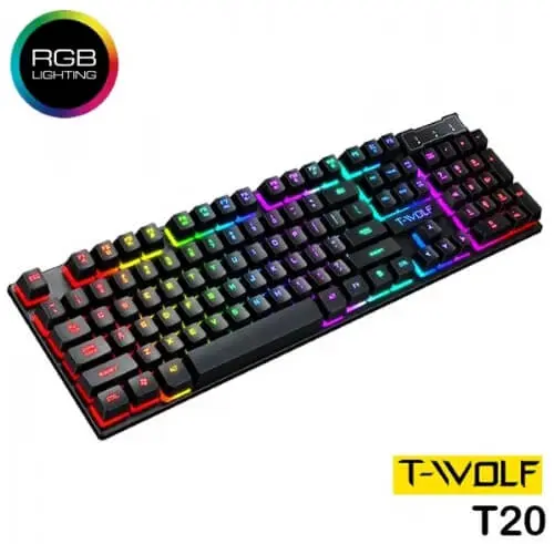 T-WOLF T-20 RGB KEYBOARD - Image 1