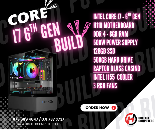 pc (12) CORE I7 6TH GEN PC BUILD - Image 1