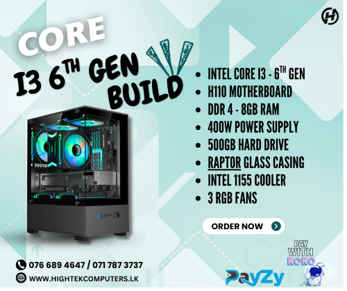 pc (7) CORE I3 6TH GEN PC BUILD - Image 1