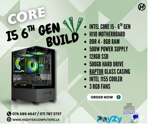 pc (8) CORE I5 6TH GEN PC BUILD - Image 1