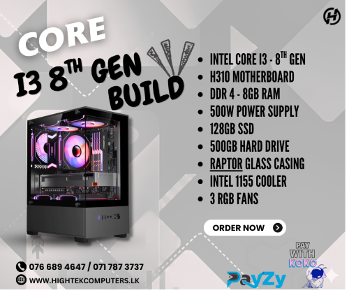 pc (9) CORE I3 8TH GEN PC BUILD - Image 1
