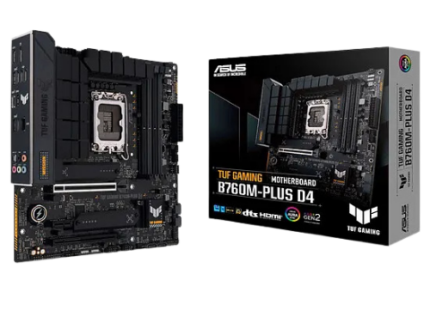 ASUS TUF GAMING B760M-PLUS D4 MOTHERBOARD