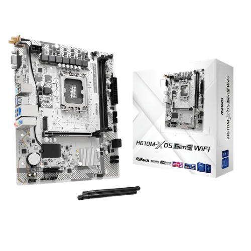 ASROCK H610M-Z D5 GEN5 WIFI MOTHERBOARD ASROCK H610M-Z D5 GEN5 WIFI MOTHERBOARD